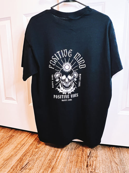 Positive Mind Skull T-Shirt